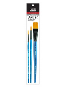 KCK PREMIUM NYLON SHORT HANDLE ARTIST BRUSH - BR SH08